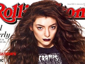Lorde on the cover of Rolling Sone, January 2014